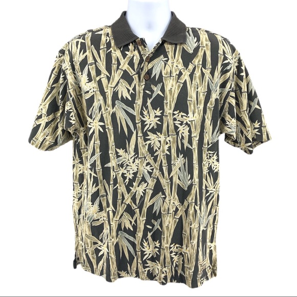 Tommy Bahama Other - Tommy Bahama Bamboo Print Polo Shirt, Size S